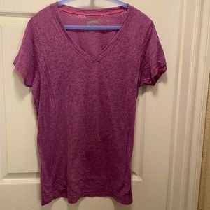 Women’s XL New Balance In Motion Purple pink sheer athletic vneck
